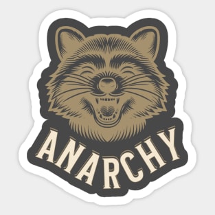 Anarchy Raccoon. Sticker